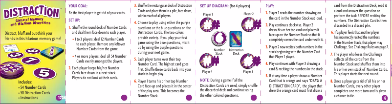 Page 1 de la notice Manuel utilisateur ThinkFun Distraction