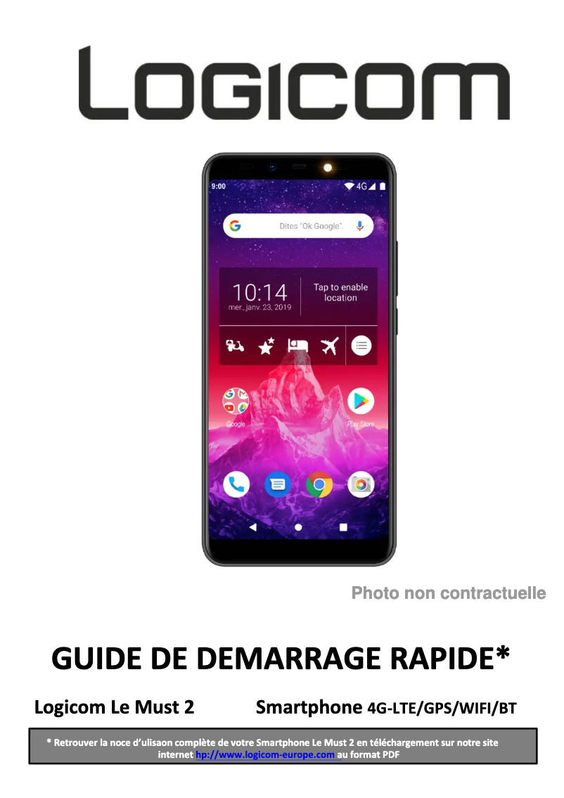 Page 1 de la notice Manuel utilisateur Logicom Le Must 2