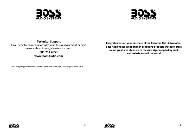 Page 1 de la notice Manuel utilisateur Boss P120F