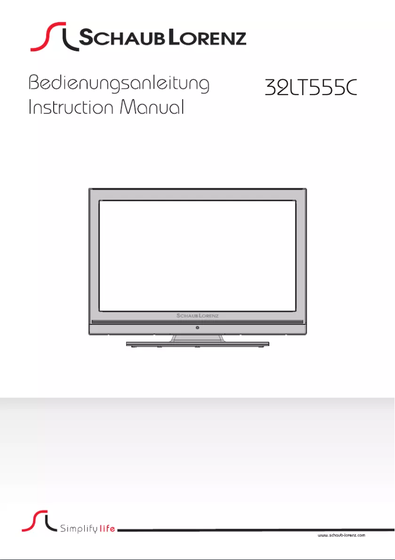 Page 1 de la notice Manuel utilisateur Schaub Lorenz 32LT555C