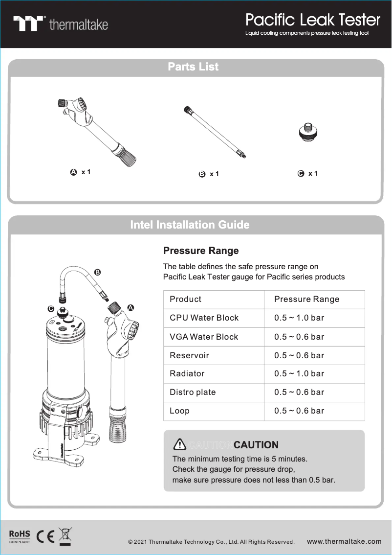 Page n°1 - Guide de démarrage rapide Thermaltake Riing Silent 12