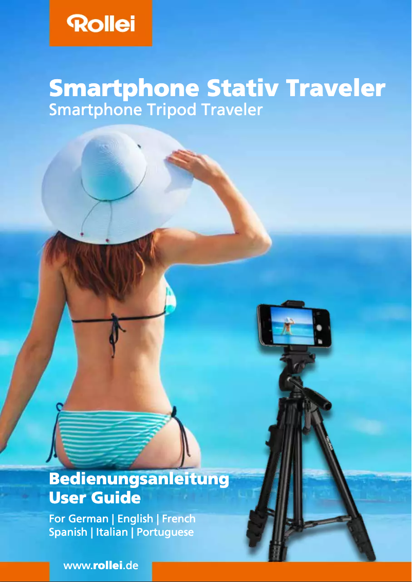 Page 1 de la notice Manuel utilisateur Rollei Smartphone Tripod Traveler