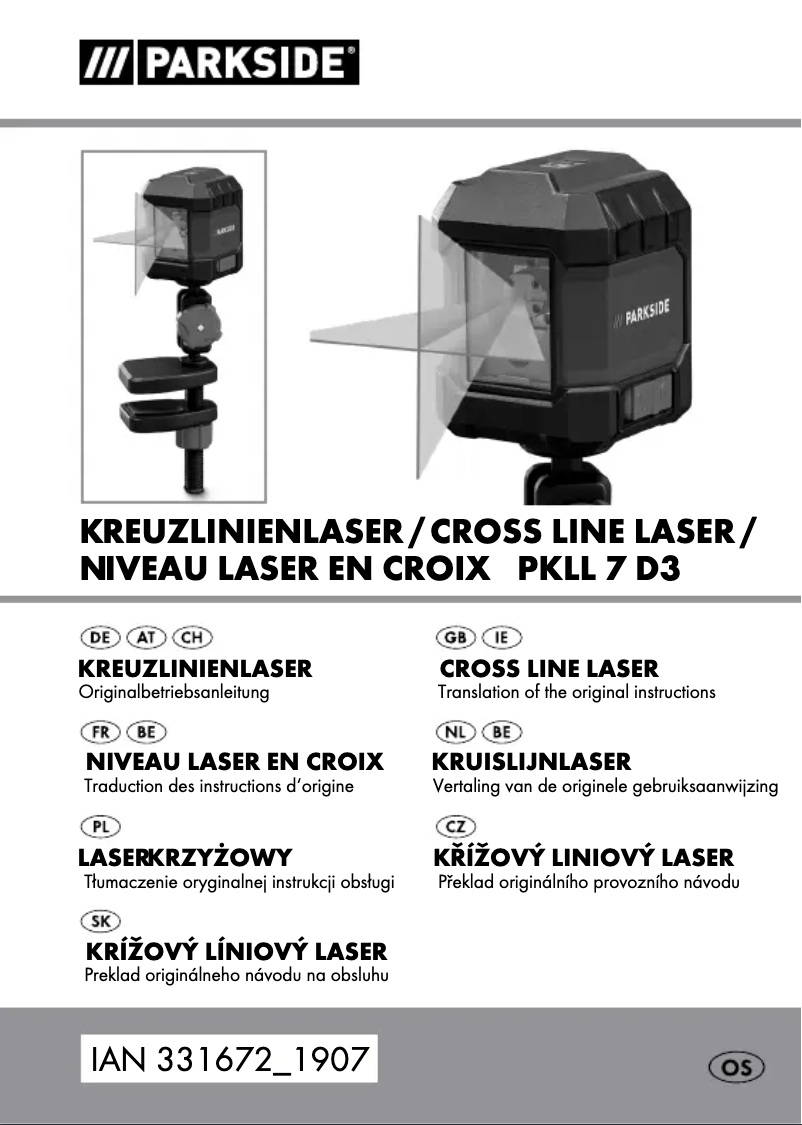 Image de la première page du manuel de l'appareil PKLL 7 D3