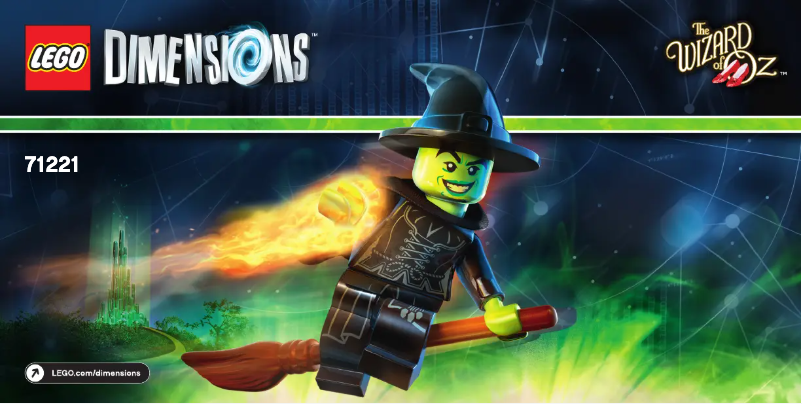 Page 1 de la notice Manuel utilisateur Lego Wicked Witch Fun Pack 71221