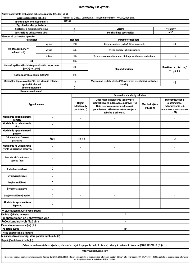 Image de la première page du manuel de l'appareil BU1101