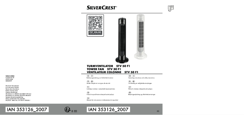 Page 1 de la notice Manuel utilisateur SilverCrest VE 6035SCR