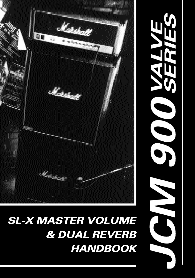 Page 1 de la notice Manuel utilisateur Marshall JCM 900 Valve series