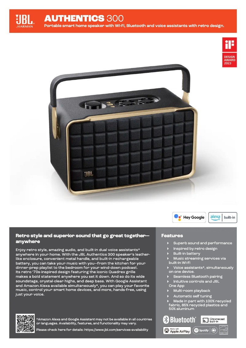 Image de la première page du manuel de l'appareil Authentics 300