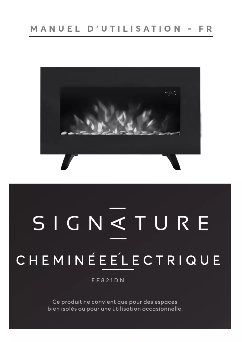 Page n°1 - Manuel utilisateur Signature EF821DN