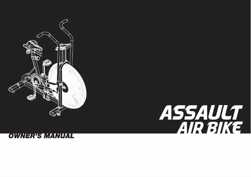 Page 1 de la notice Manuel utilisateur Assault Bike Air Bike