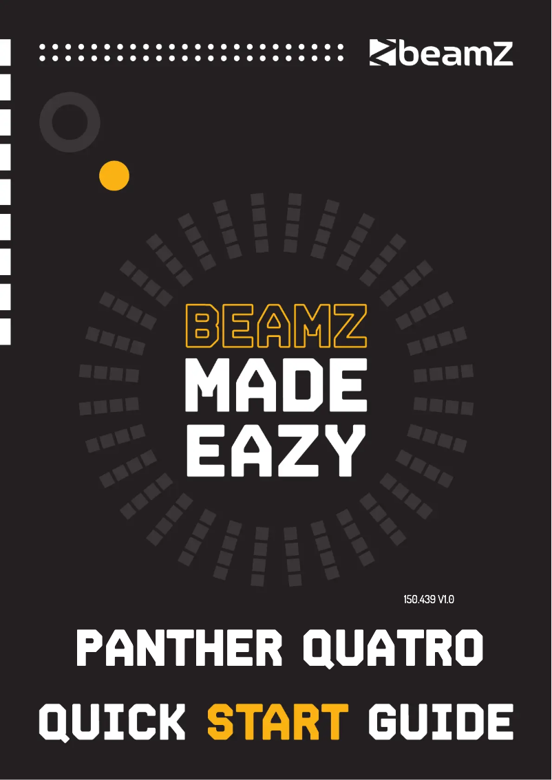Page n°1 - Guide de démarrage rapide BeamZ PANTHER Quatro