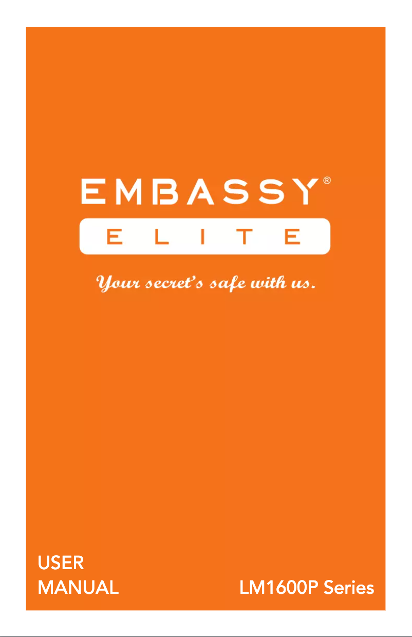 Page n°1 - Manuel utilisateur Embassy Elite LM1600P