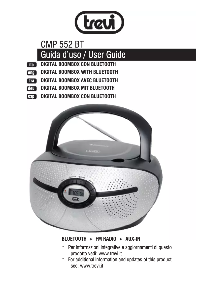 Image de la première page du manuel de l'appareil 0CM55202