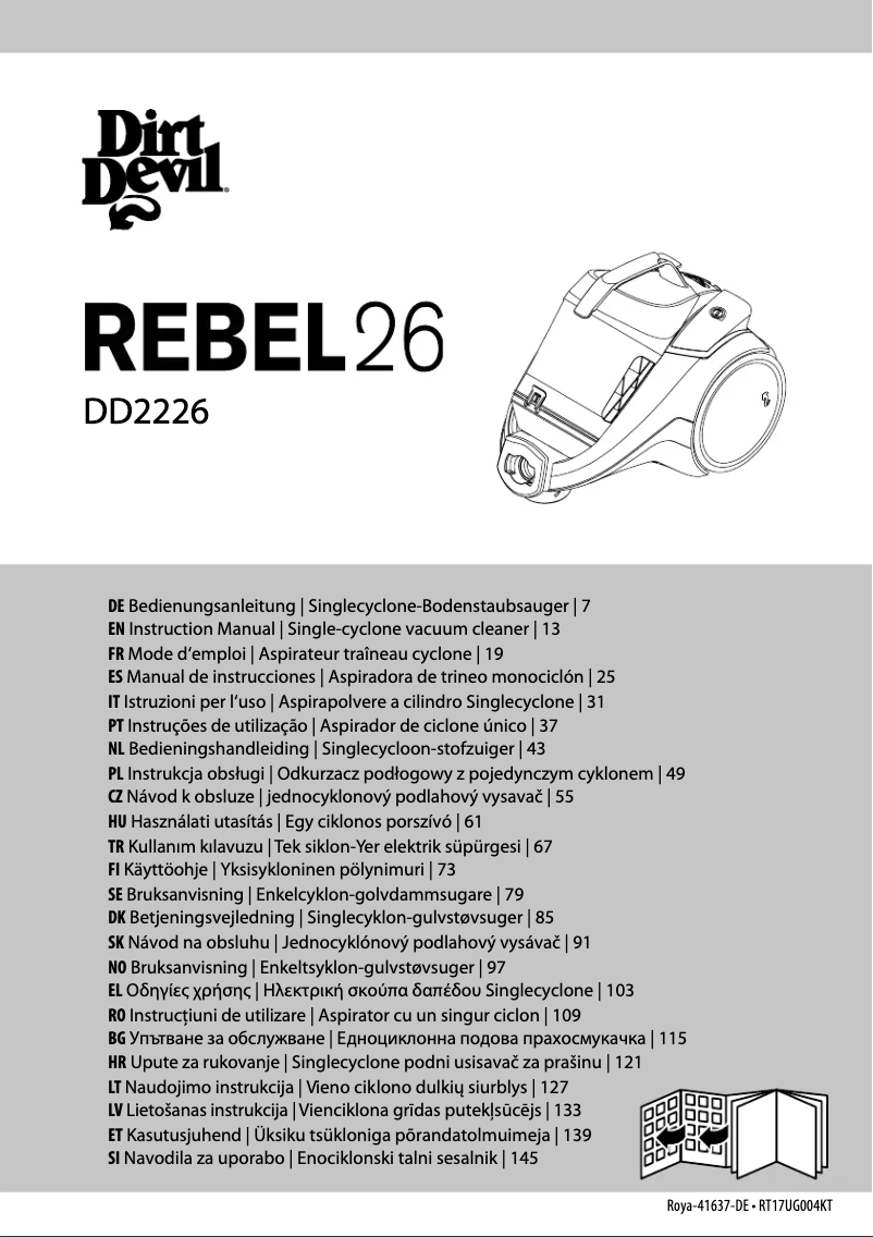 Page n°1 - Manuel utilisateur Dirt Devil Rebel 26 Reach