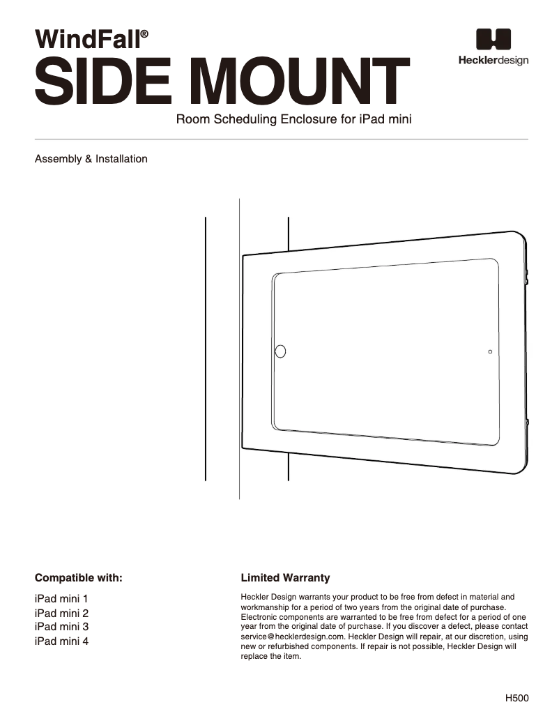 Page n°1 - Manuel utilisateur Heckler Design WindFall