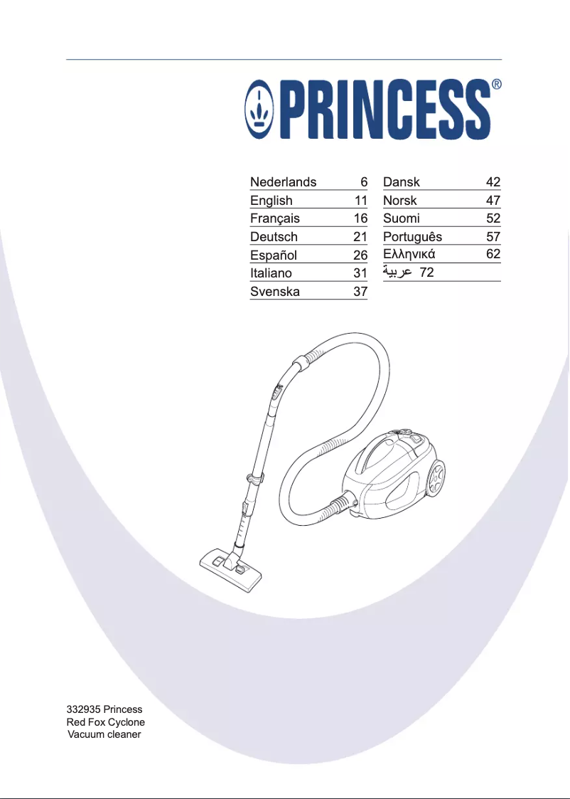 Page 1 de la notice Manuel utilisateur Princess 332935 Red Viper Cyclone