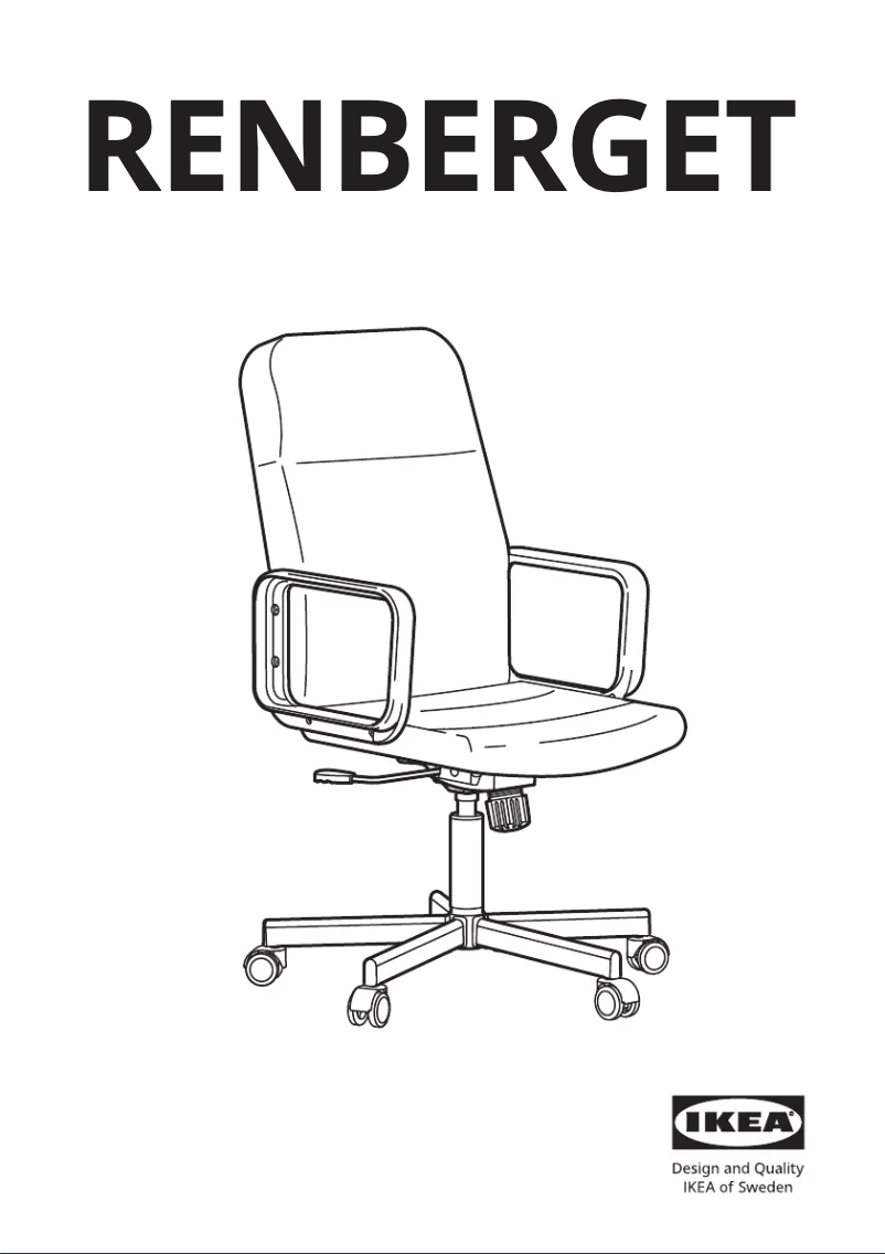 Image de la première page du manuel de l'appareil RENBERGET 604.935.46