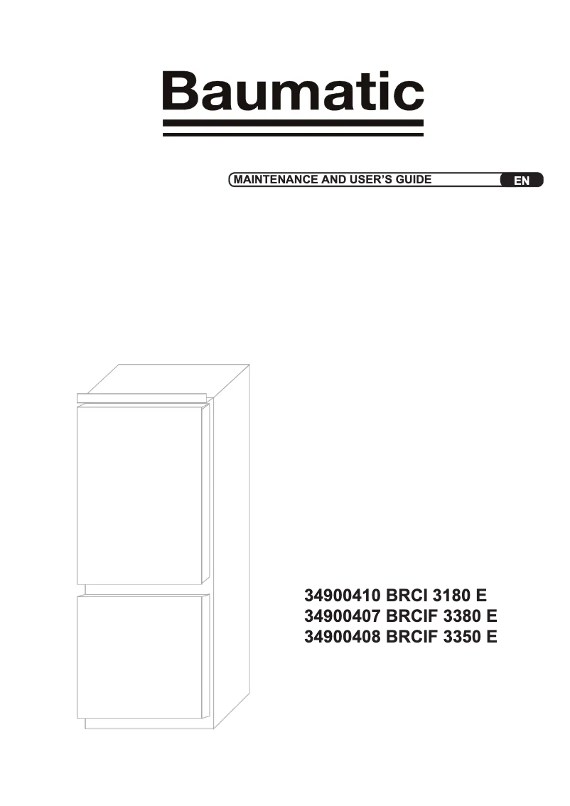 Page 1 de la notice Manuel utilisateur Baumatic BRCI3180E