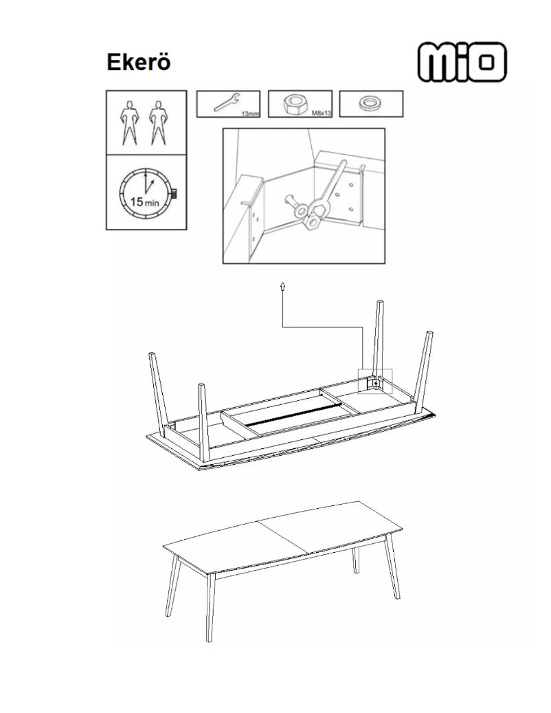 Image de la première page du manuel de l'appareil Ekerö