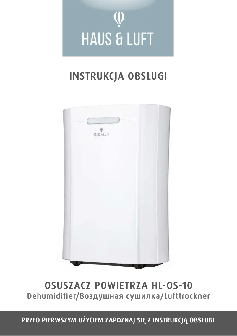 Page 1 de la notice Manuel utilisateur Haus & Luft HL-OS-10