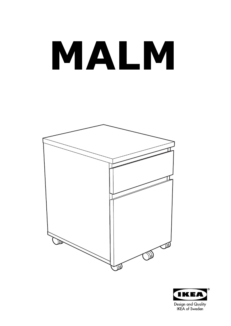 Page 1 de la notice Manuel utilisateur Ikea MALM 303.406.49