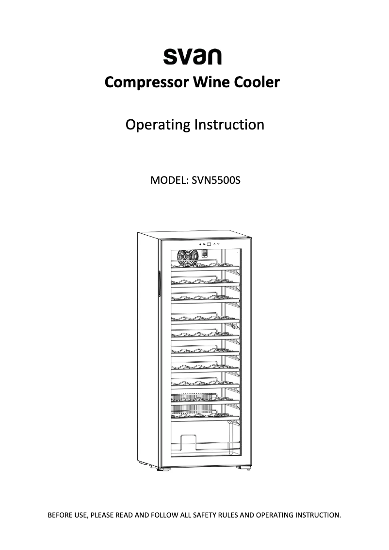 Image de la première page du manuel de l'appareil SVN5500S