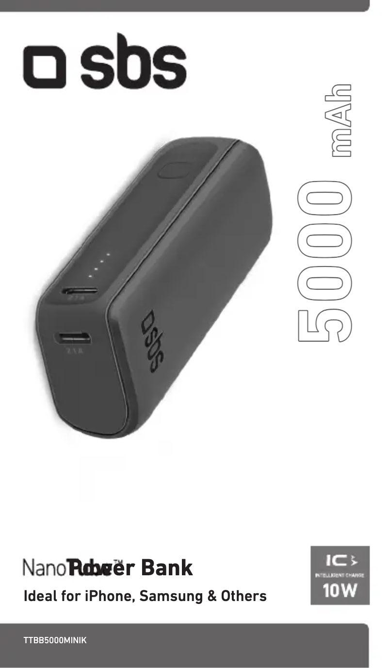 Page 1 de la notice Manuel utilisateur SBS TTBB5000MINIK