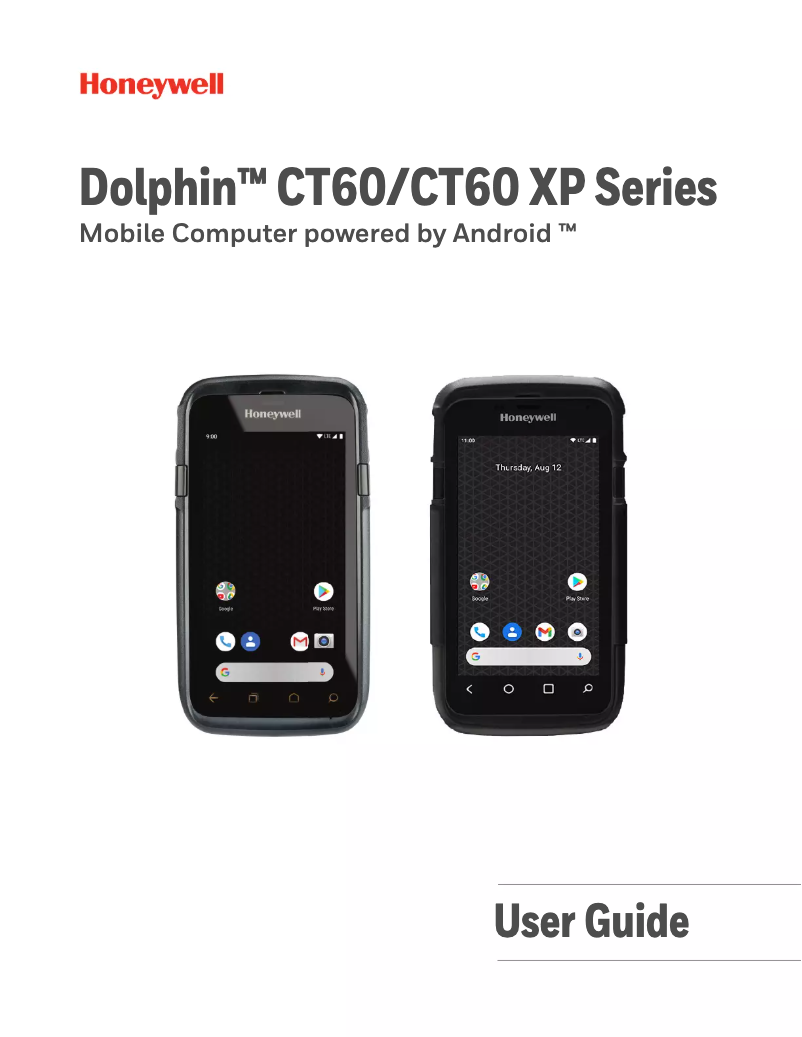 Page n°1 - Manuel utilisateur Honeywell Dolphin CT60