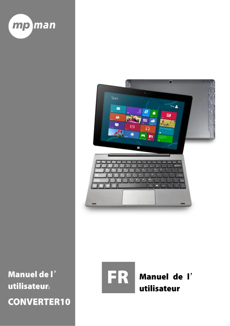 Page 1 de la notice Manuel utilisateur Mpman Converter 10