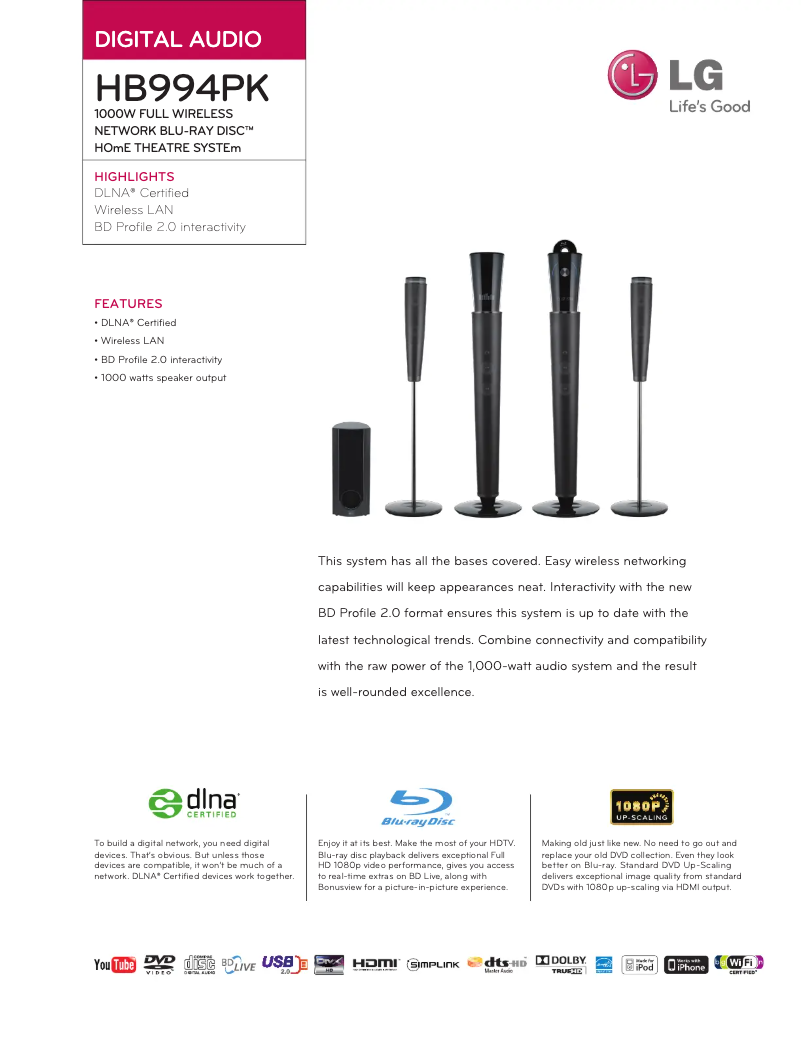 Image de la première page du manuel de l'appareil HB994PK