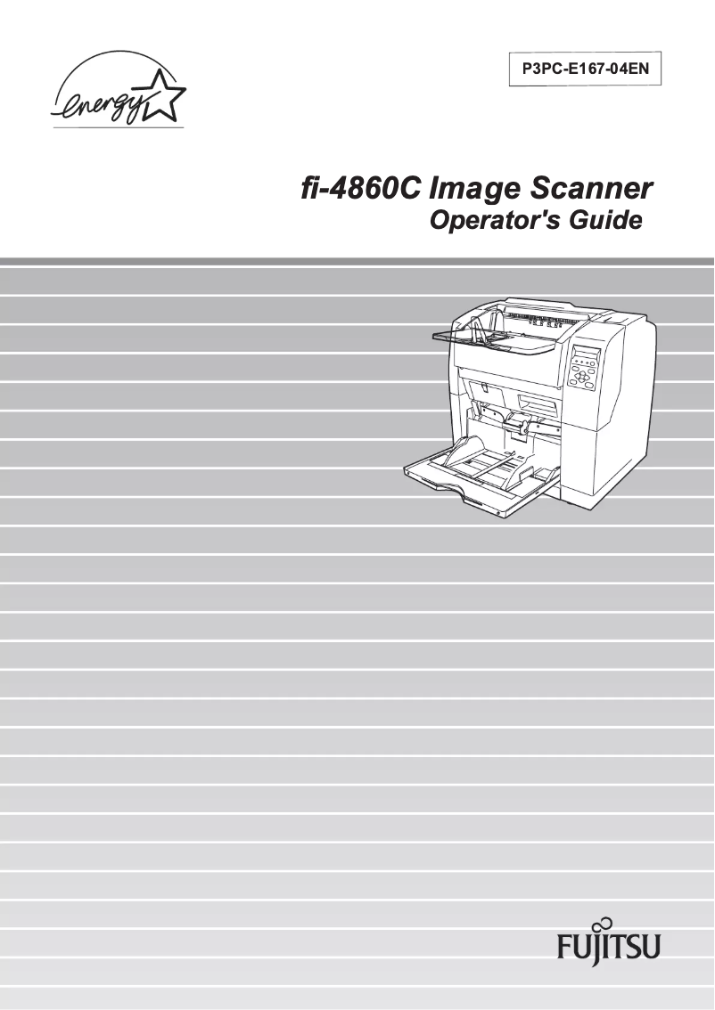 Page 1 de la notice Manuel utilisateur Fujitsu fi-4860C