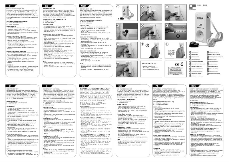 Page 1 de la notice Manuel utilisateur Flamingo FA2F