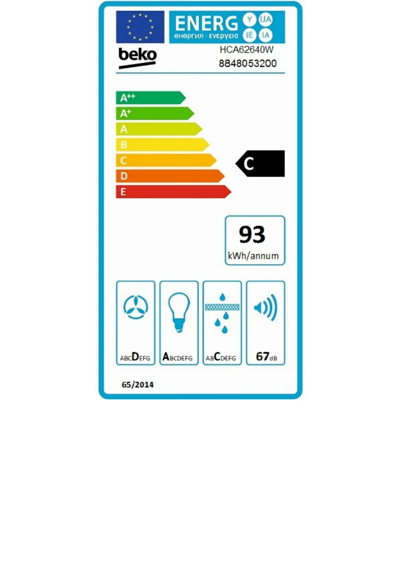 First page image of the manual for HCA62640W