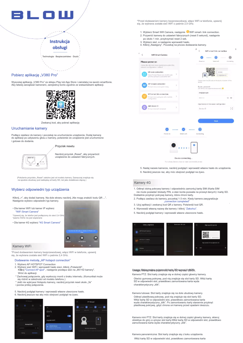 Page 1 de la notice Manuel utilisateur BLOW H-392 4G Solar