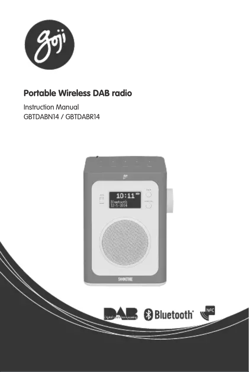 First page image of the manual for GBTDABN14