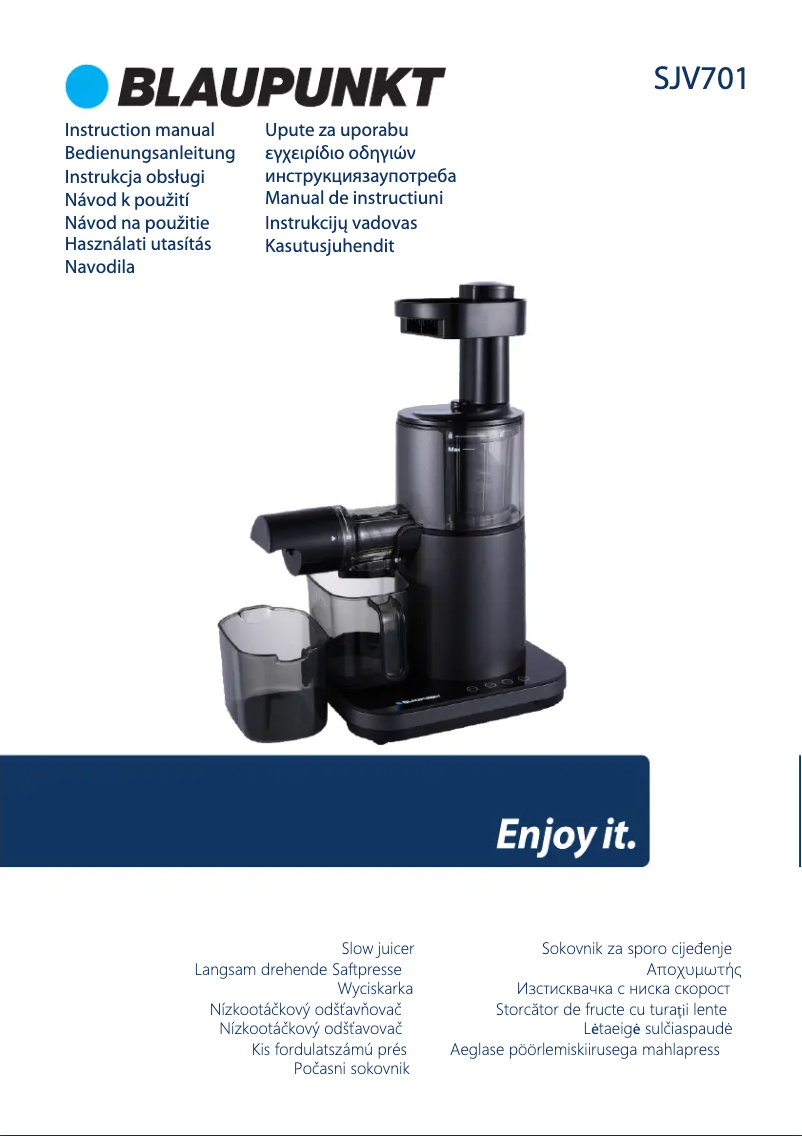 Page n°1 - Manuel utilisateur Blaupunkt SJV701