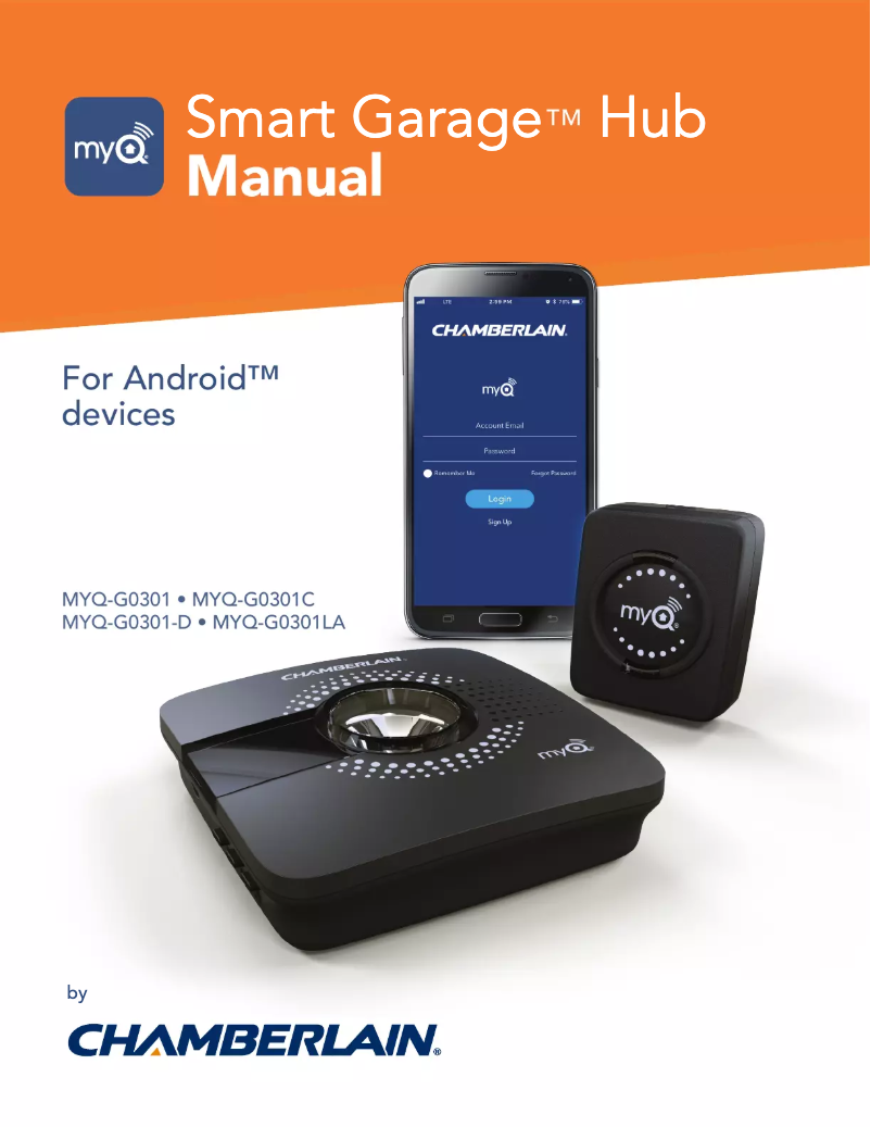 Image de la première page du manuel de l'appareil MYQ-G0301