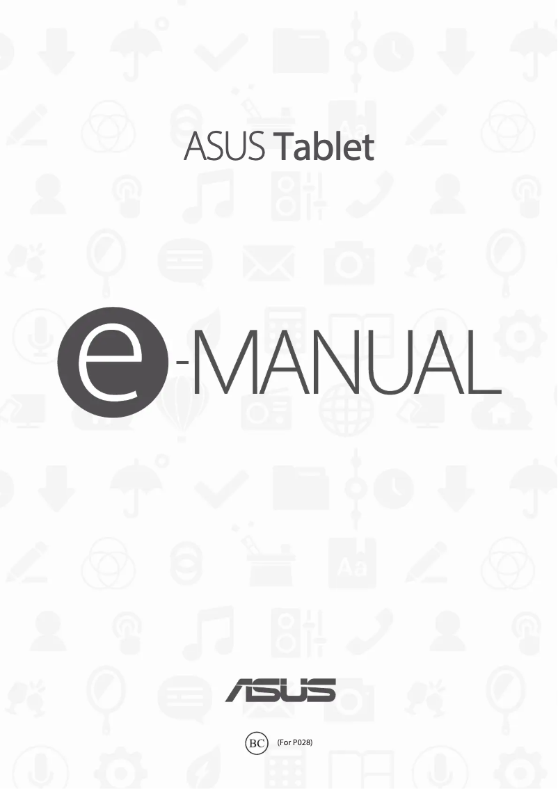 Image de la première page du manuel de l'appareil ZenPad 10.1