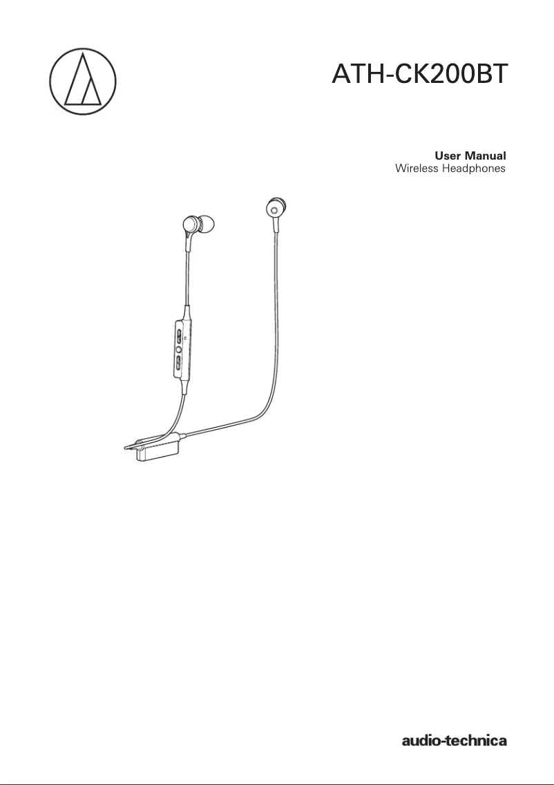 Page 1 de la notice Manuel utilisateur Audio-Technica ATH-CK200BT