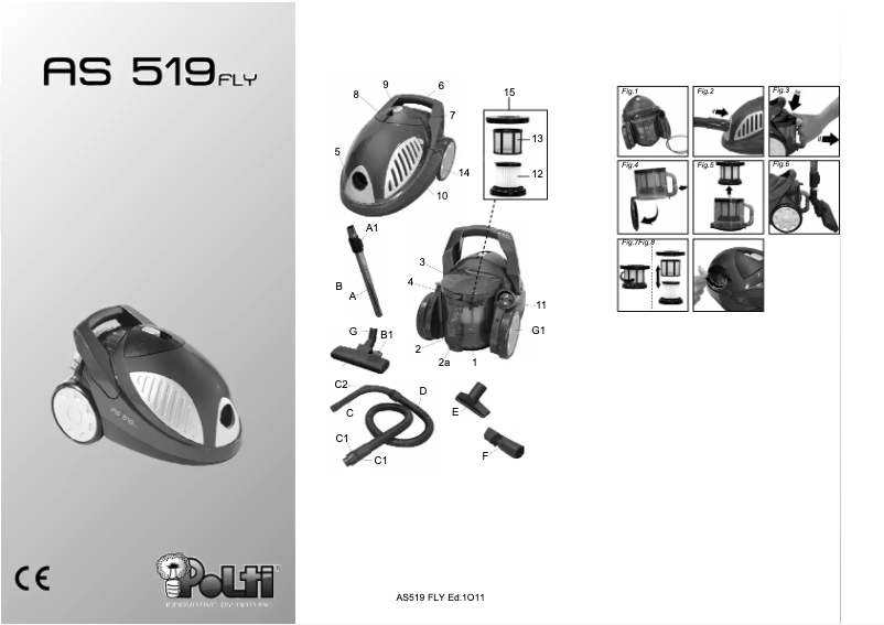 Image de la première page du manuel de l'appareil AS 519 Fly
