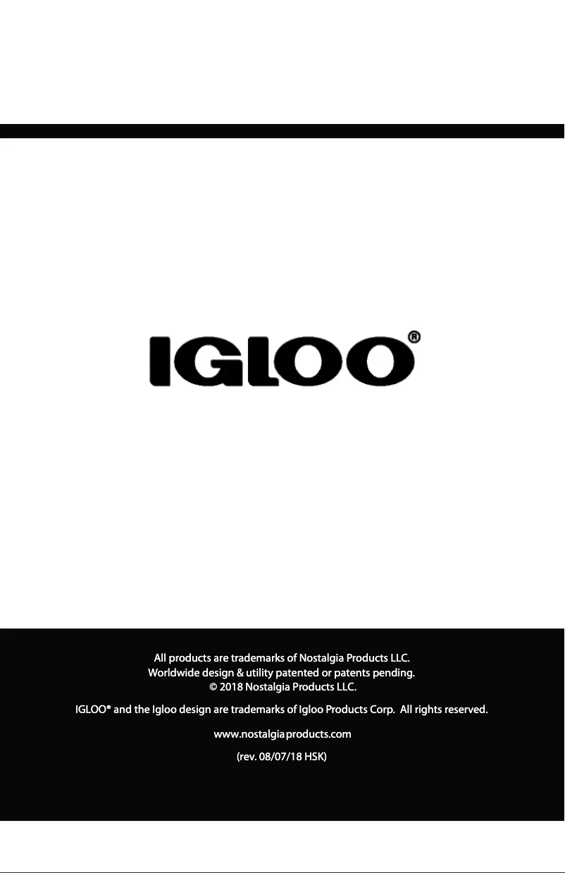 Page 1 de la notice Manuel utilisateur Igloo IBC35SS