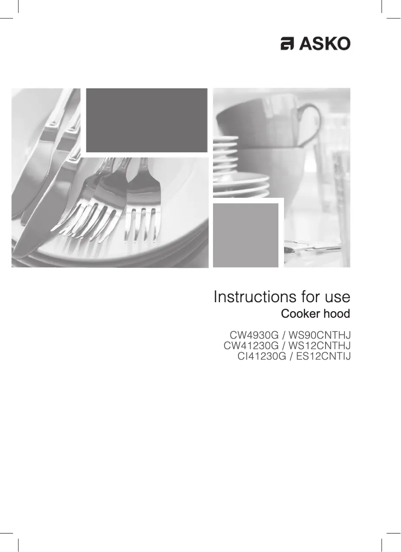 Page 1 de la notice Manuel utilisateur Asko CW4930G