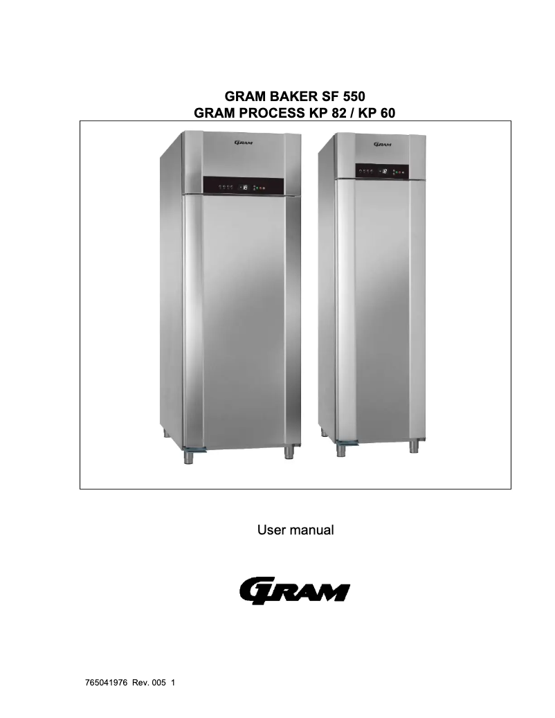 Page 1 de la notice Manuel utilisateur Gram KP 60 CCG L2 5S