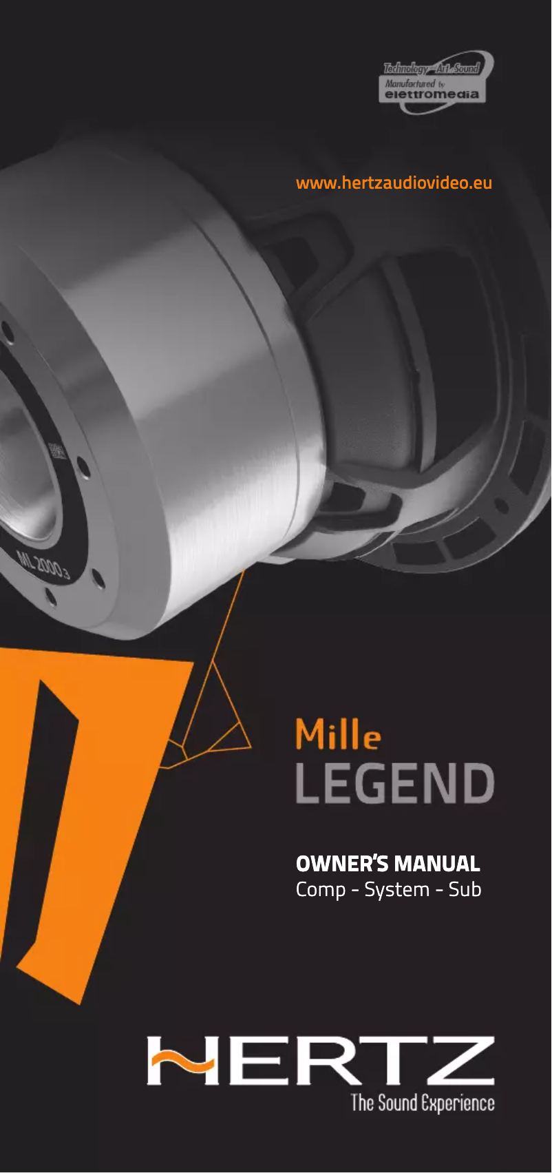 Page n°1 - Fiche technique Hertz Mille Legend MLK 165.3