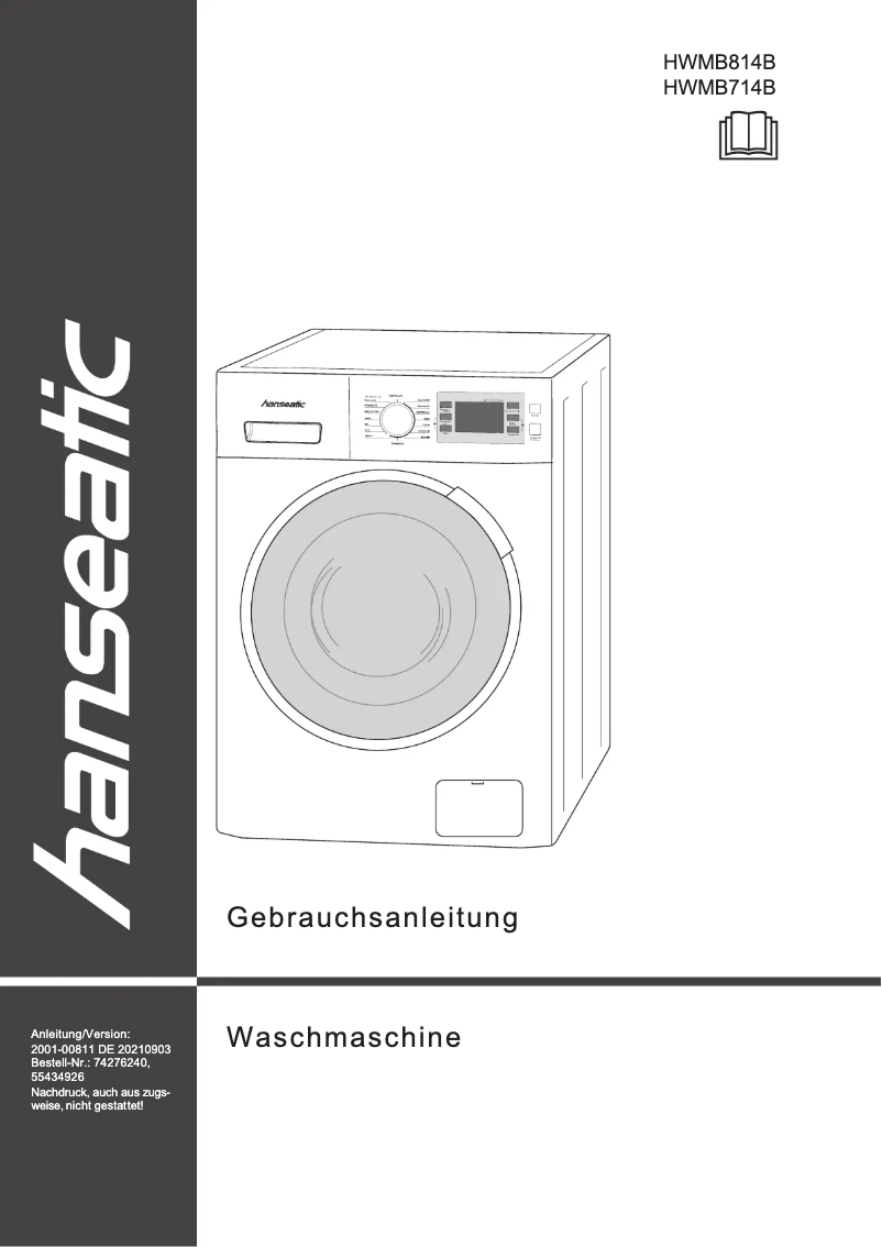 Página 1 del manual Manual de usuario Hanseatic HWMB714B