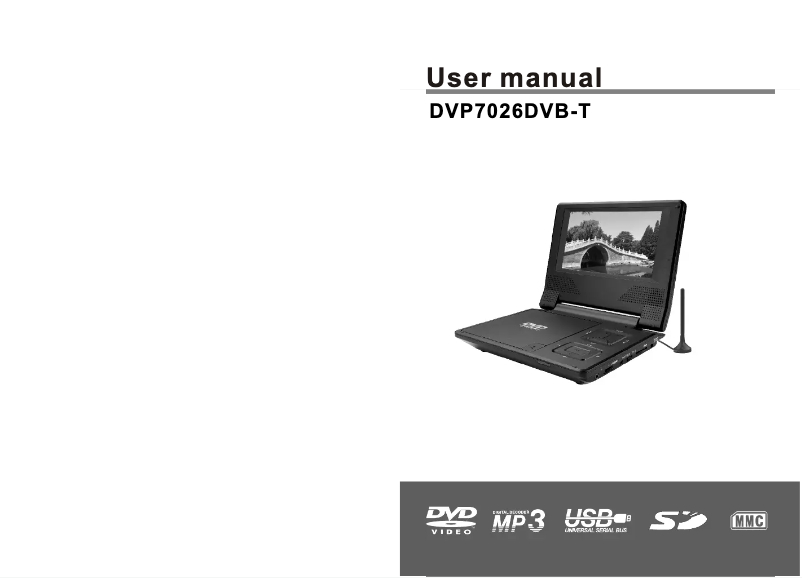 Image de la première page du manuel de l'appareil DVP7026DVBT