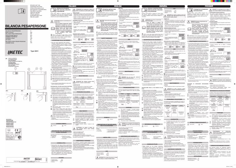 Page 1 de la notice Manuel utilisateur Imetec BS4 500