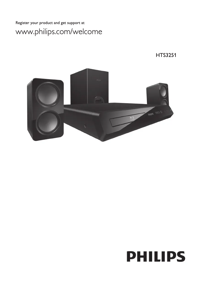 Imagen de la primera página del manual del dispositivo HTS3251