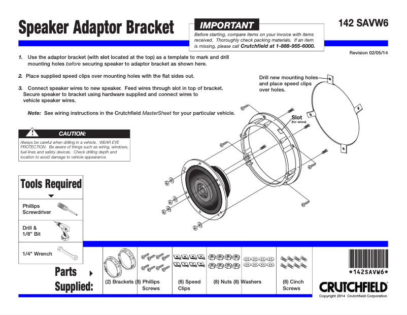 Image de la première page du manuel de l'appareil SAVW-6