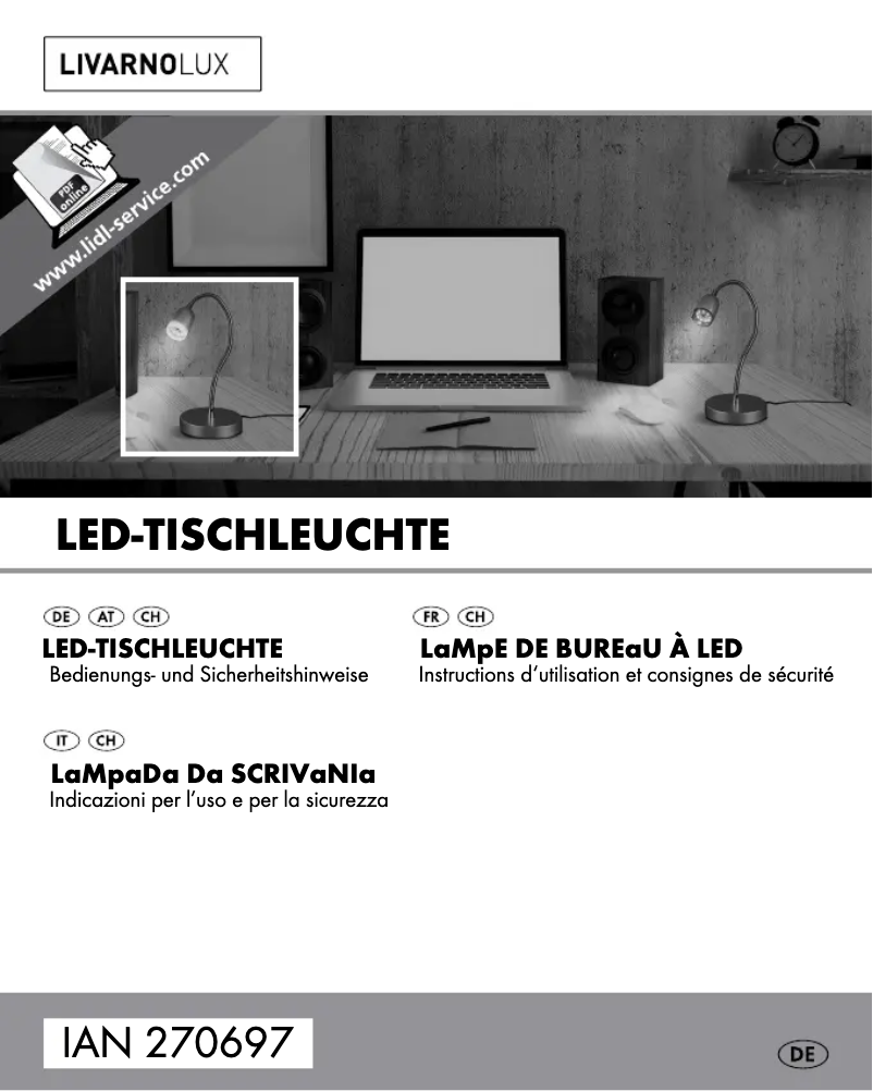 Page n°1 - Manuel utilisateur Livarno Lux IAN 270697